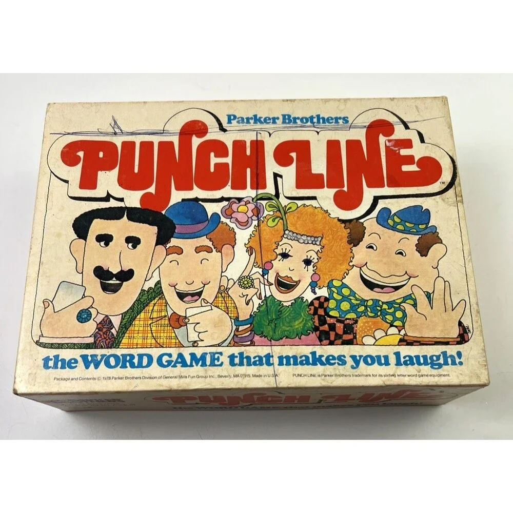 Vintage Parker Brothers Punch Line Word Game No. 106 Complete 1978